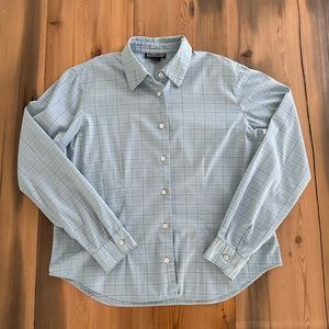 Baby Blue Lands End Dress Shirt